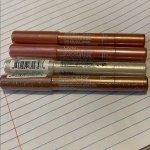 Lot of 4 NYX Eyeshadow Sticks